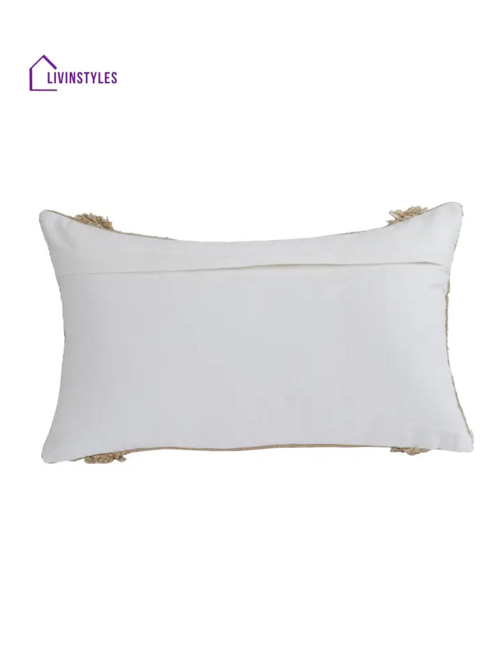 Eyda Set Of 2 Cotton Camel Brown Cushion Cover 12X20 Inch