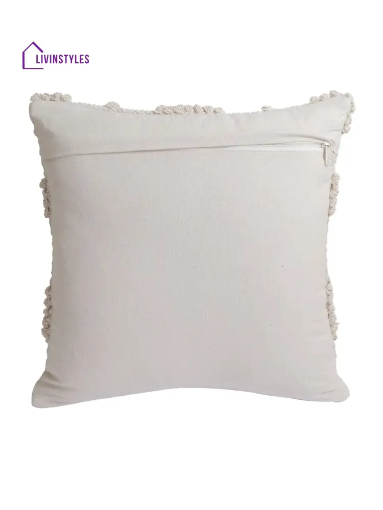 Eyda Set Of 2 Cotton Cream Cushion Cover 18X18 Inch
