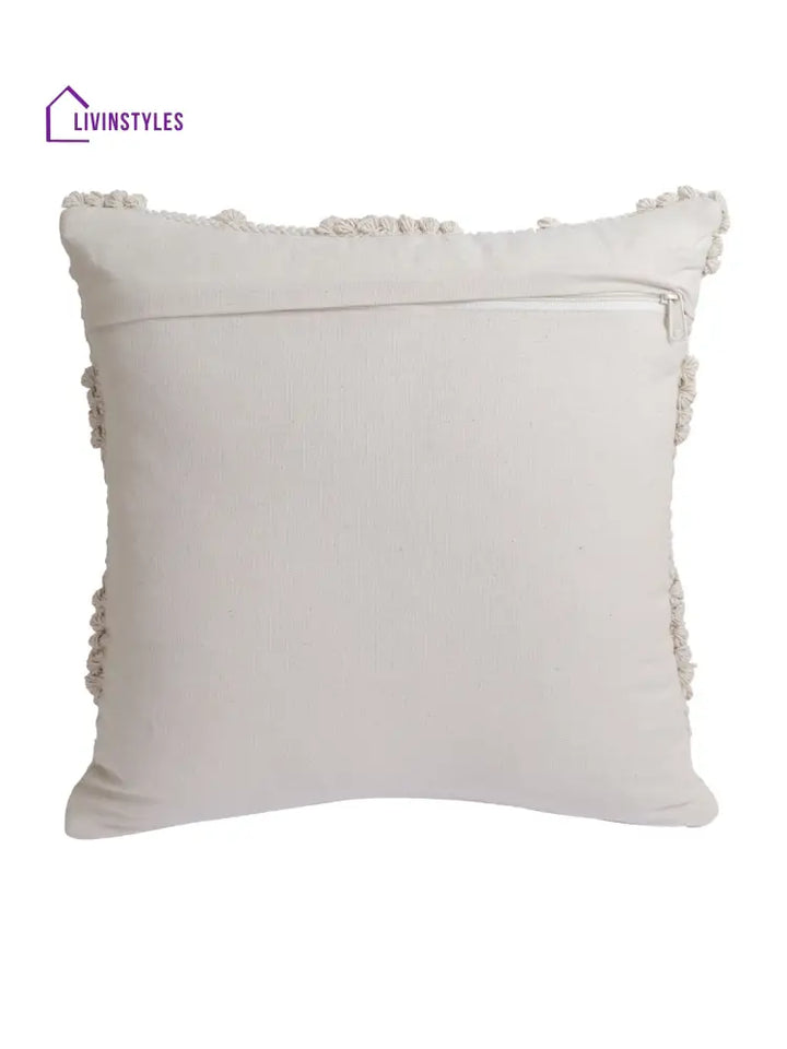 Eyda Set Of 2 Cotton Cream Cushion Cover 18X18 Inch