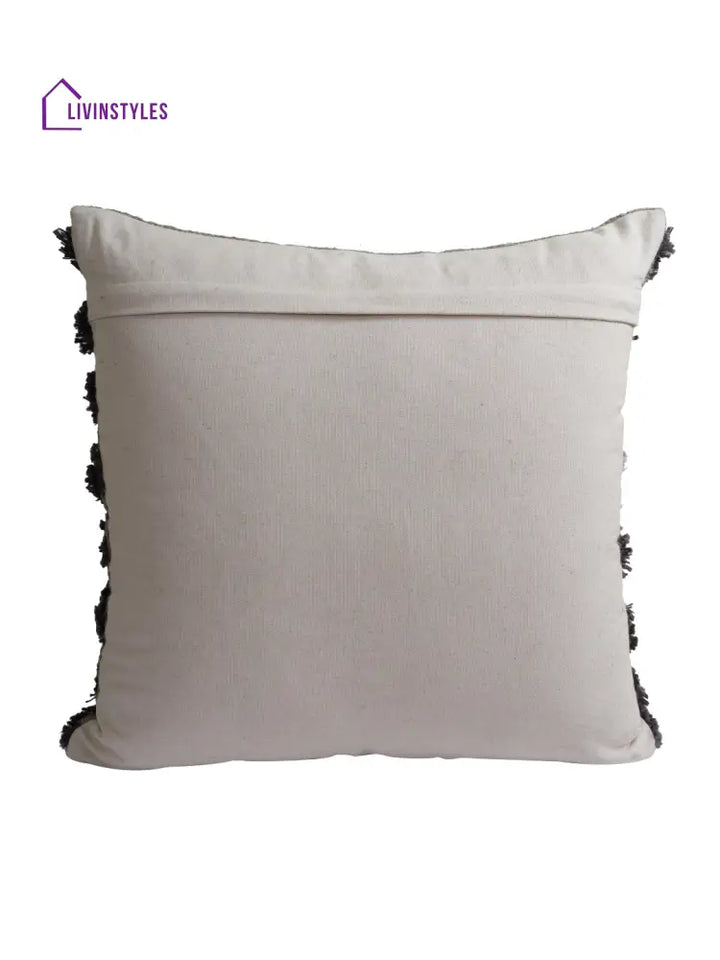 Eyda Set Of 2 Cotton Grey Cushion Cover 18X18 Inch