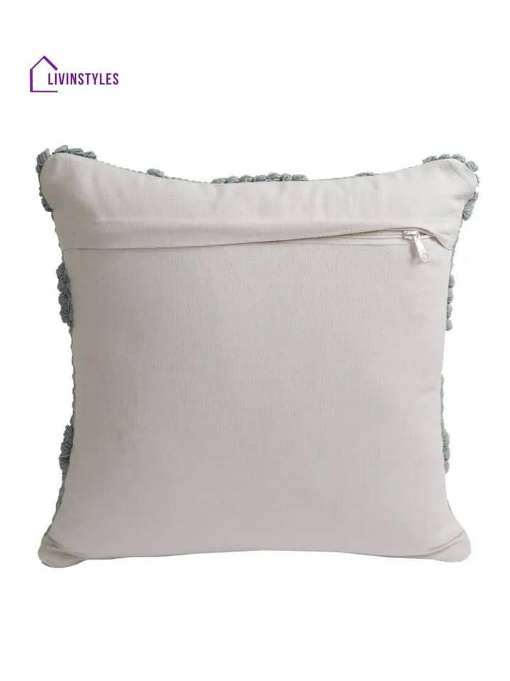 Eyda Set Of 2 Cotton Light Blue Cushion Cover 18X18 Inch