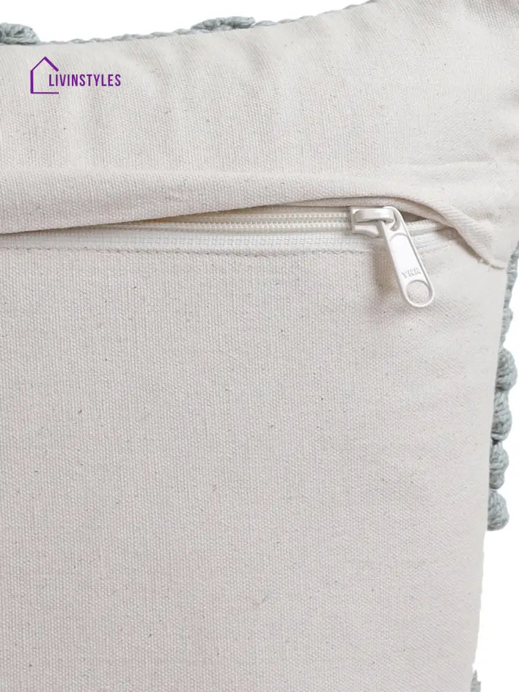 Eyda Set Of 2 Cotton Light Blue Cushion Cover 18X18 Inch