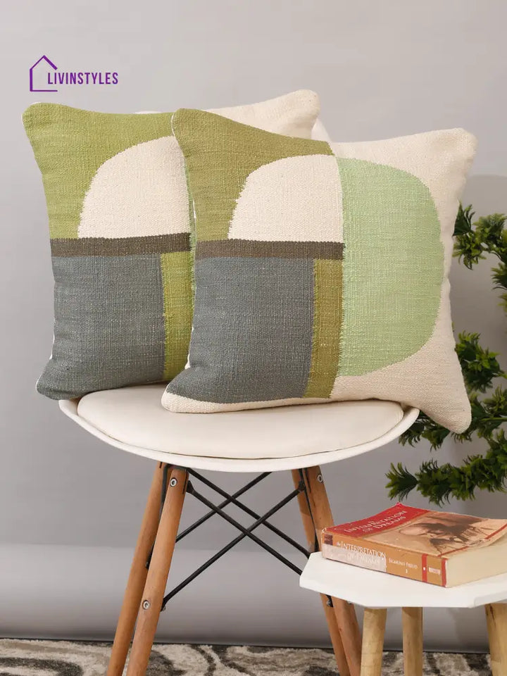 Eyda Set Of 2 Cotton Multi Cushion Cover 18X18 Inch
