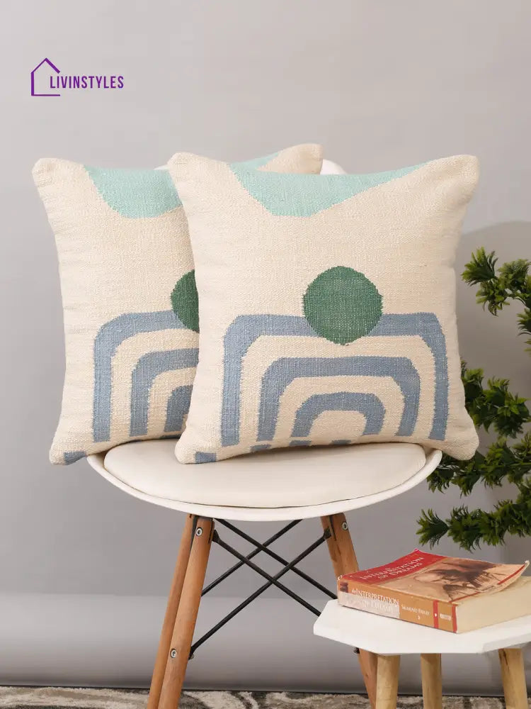 Eyda Set Of 2 Cotton Multi Cushion Cover 18X18 Inch