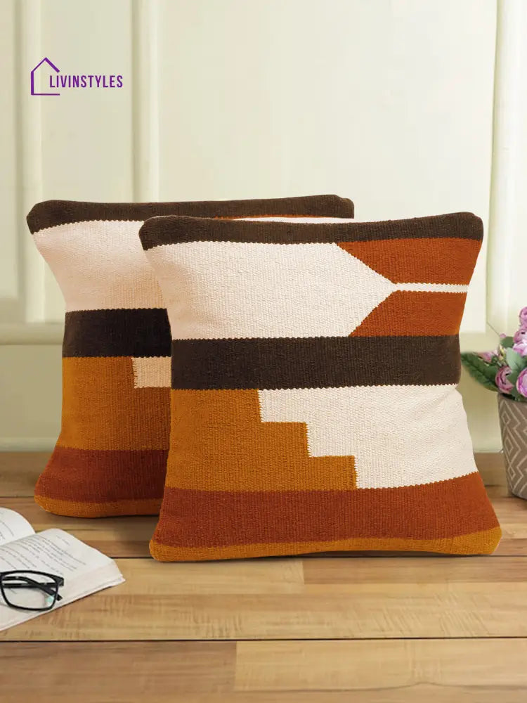 Eyda Set Of 2 Cotton Multi Cushion Cover 18X18 Inch