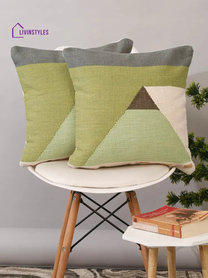Eyda Set Of 2 Cotton Multi Cushion Cover 18X18 Inch