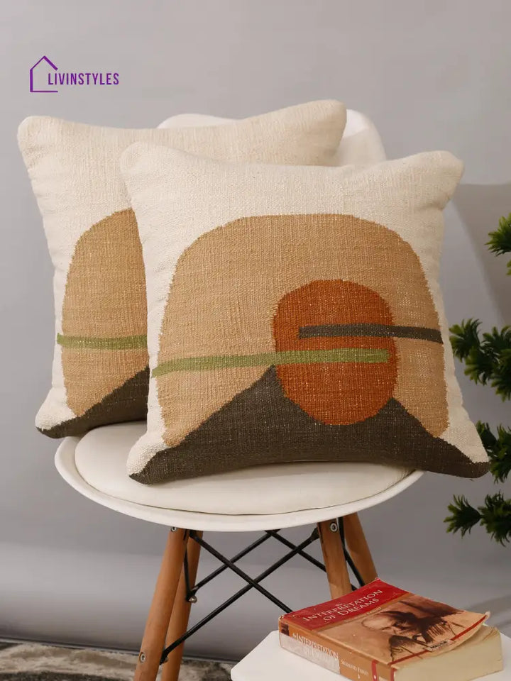 Eyda Set Of 2 Cotton Multi Cushion Cover 18X18 Inch