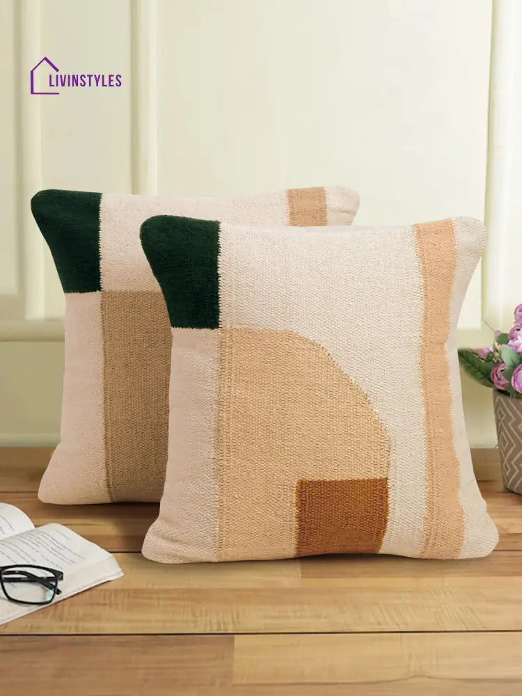 Eyda Set Of 2 Cotton Multi Cushion Cover 18X18 Inch