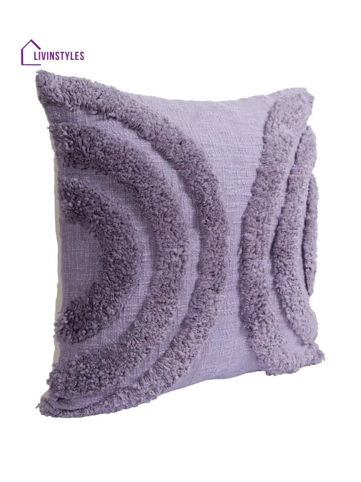 Eyda Set Of 2 Cotton Purple Cushion Cover 18X18 Inch