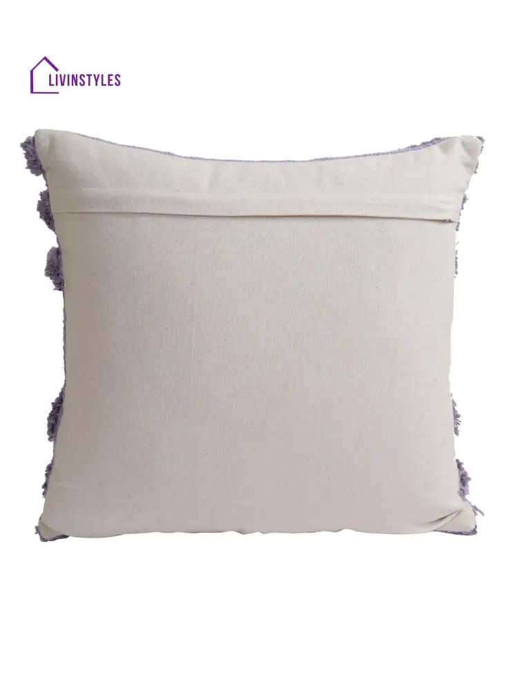 Eyda Set Of 2 Cotton Purple Cushion Cover 18X18 Inch