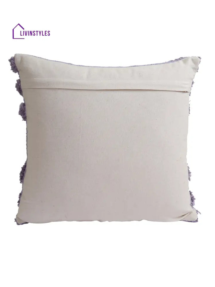 Eyda Set Of 2 Cotton Purple Cushion Cover 18X18 Inch