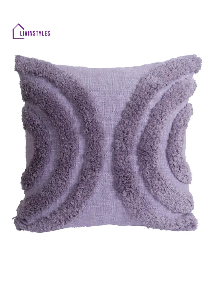 Eyda Set Of 2 Cotton Purple Cushion Cover 18X18 Inch