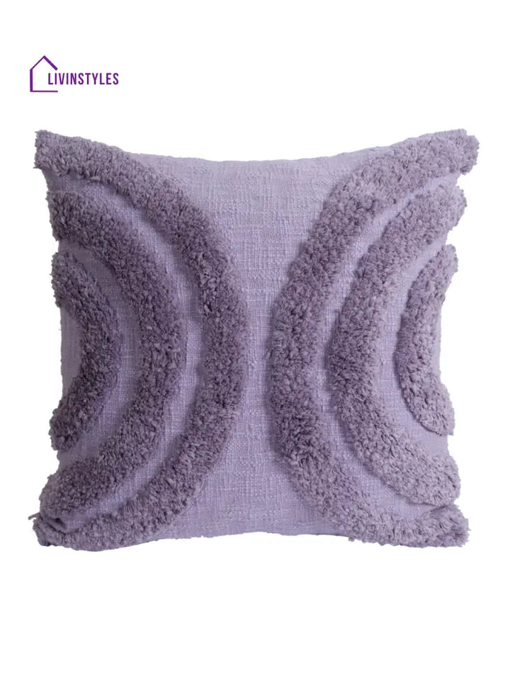 Eyda Set Of 2 Cotton Purple Cushion Cover 18X18 Inch