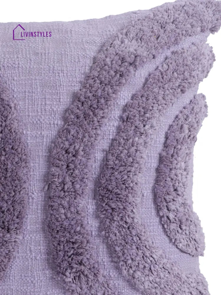 Eyda Set Of 2 Cotton Purple Cushion Cover 18X18 Inch