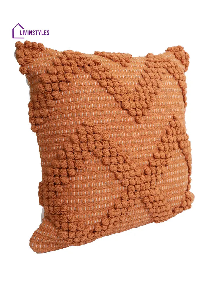 Eyda Set Of 2 Cotton Rust Cushion Cover 18X18 Inch