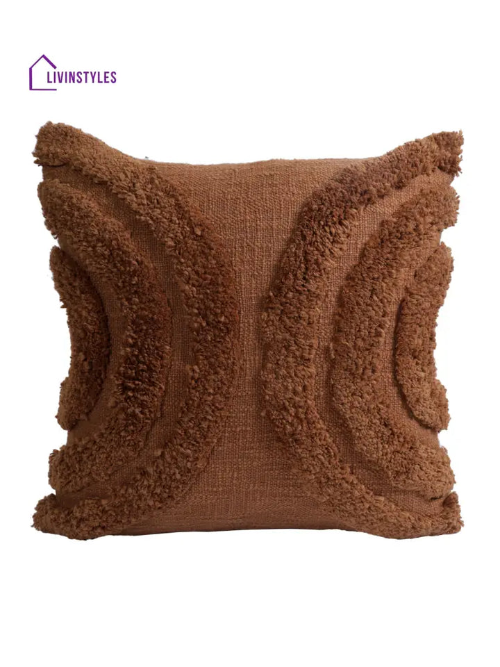 Eyda Set Of 2 Cotton Rust Cushion Cover 18X18 Inch