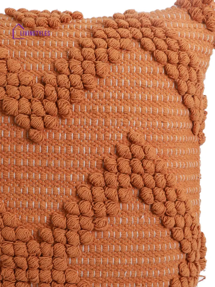 Eyda Set Of 2 Cotton Rust Cushion Cover 18X18 Inch