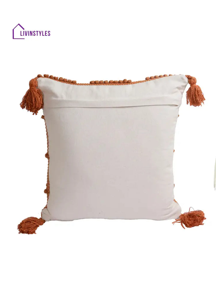 Eyda Set Of 2 Cotton Rust Cushion Cover 18X18 Inch