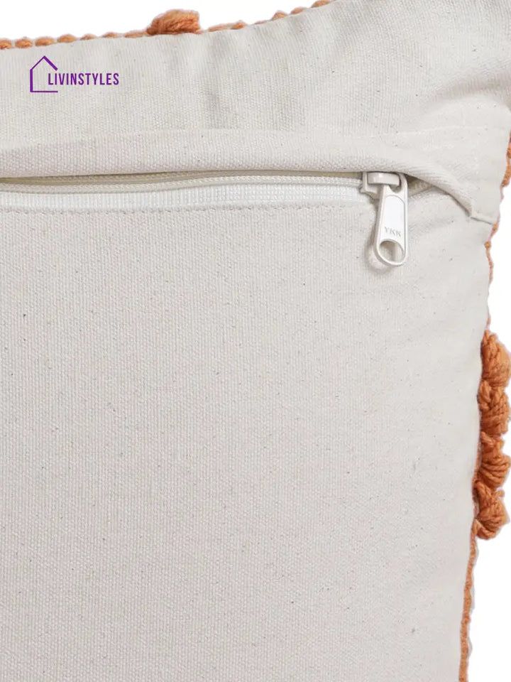 Eyda Set Of 2 Cotton Rust Cushion Cover 18X18 Inch
