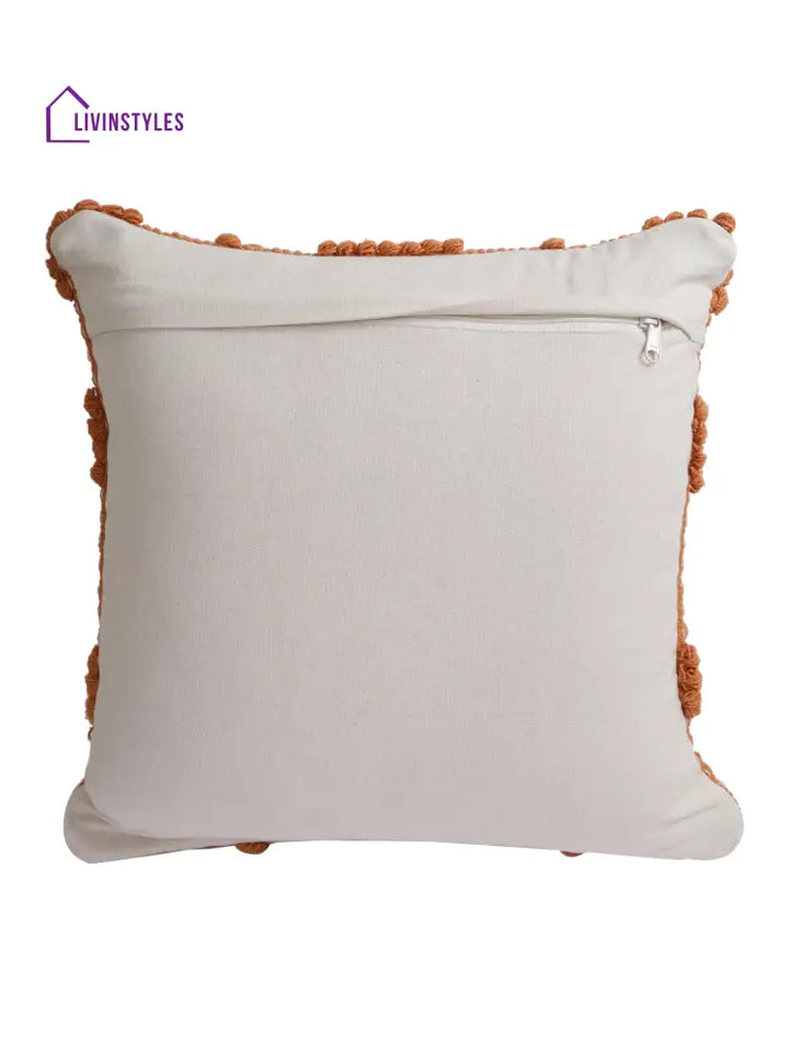 Eyda Set Of 2 Cotton Rust Cushion Cover 18X18 Inch