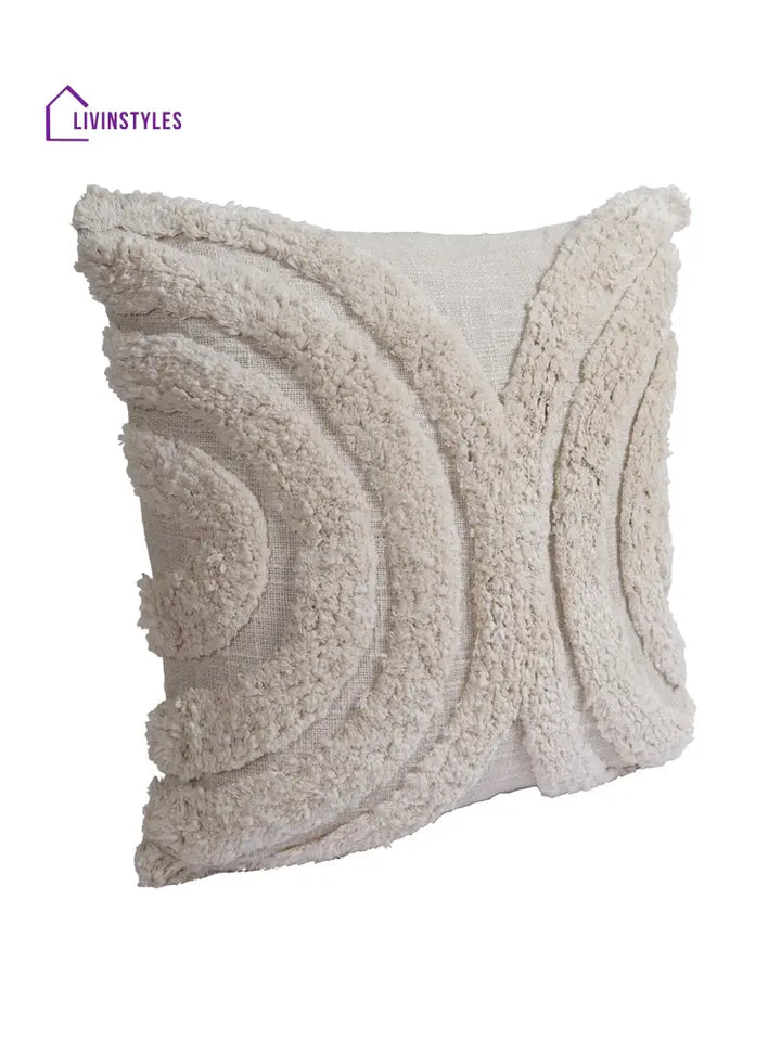 Eyda Set Of 2 Cotton White Cushion Cover 18X18 Inch