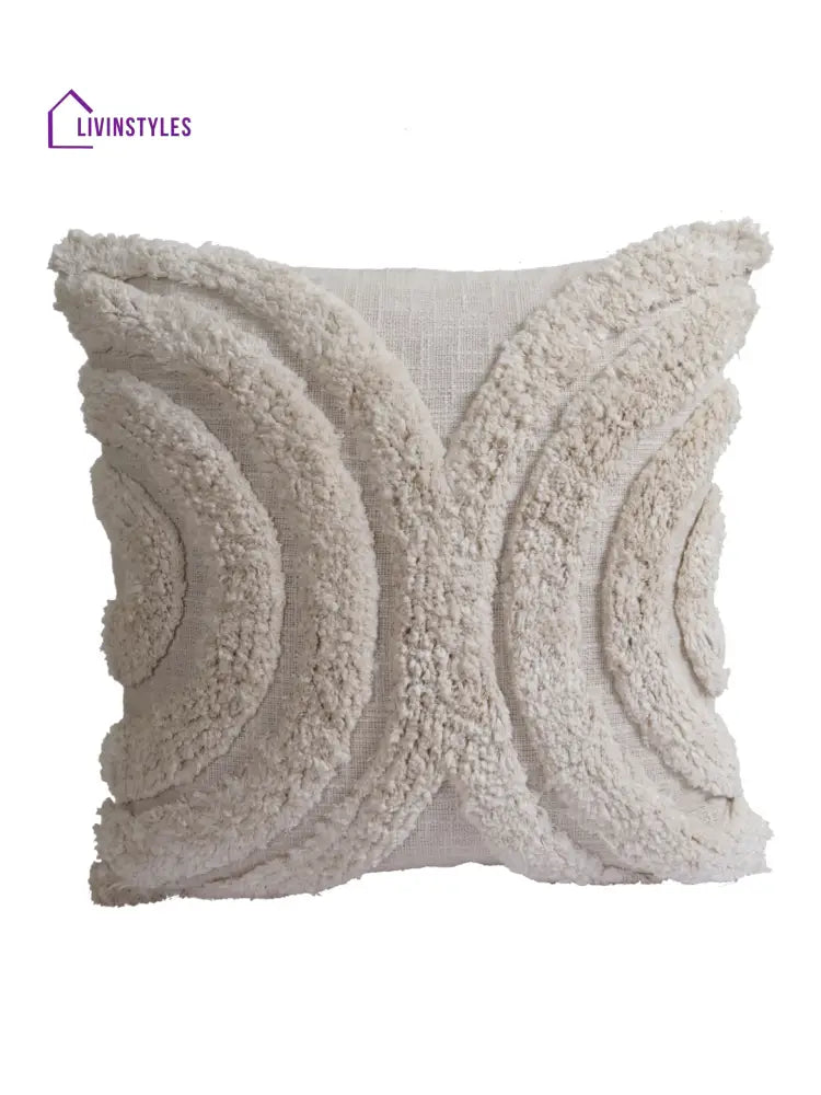 Eyda Set Of 2 Cotton White Cushion Cover 18X18 Inch
