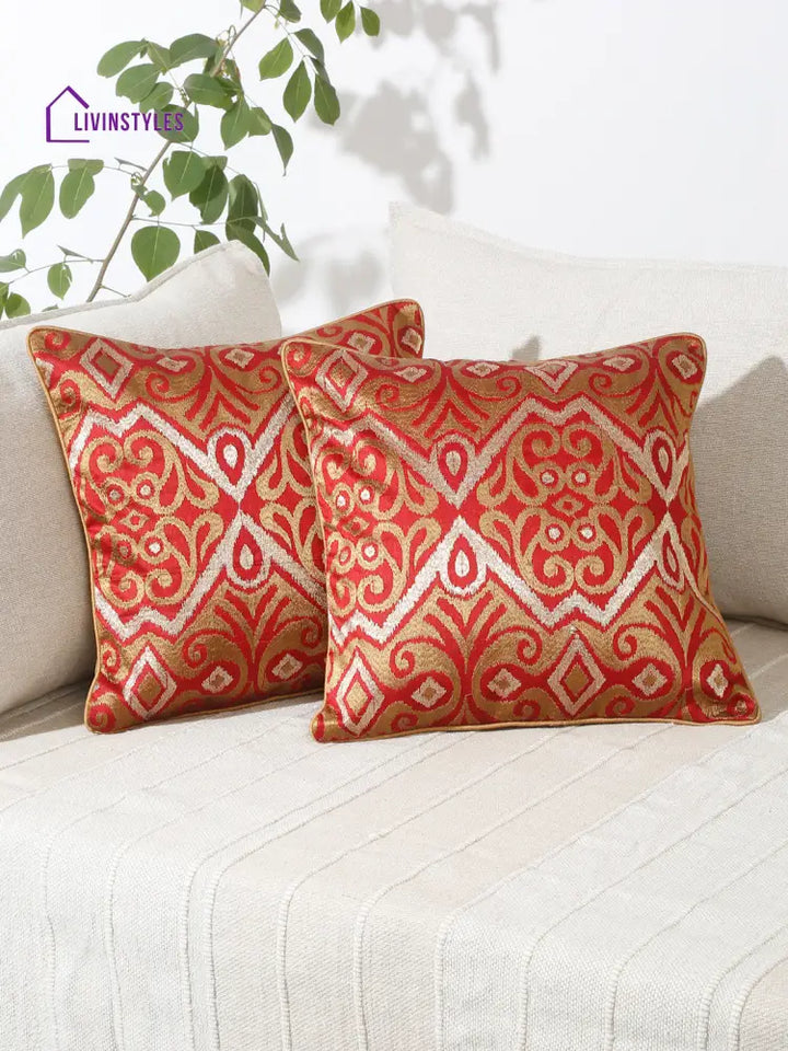 Eyda Set Of 2 Ethnic Motif Cushion Covers