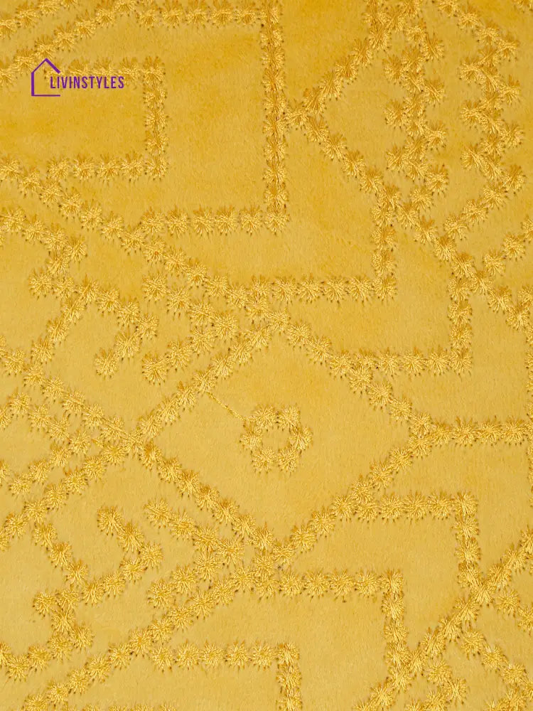 Eyda Yellow Velvet Cushion Covers Set Of 2