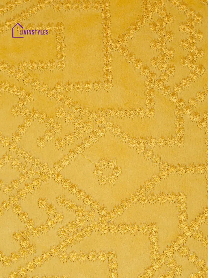 Eyda Yellow Velvet Cushion Covers Set Of 2
