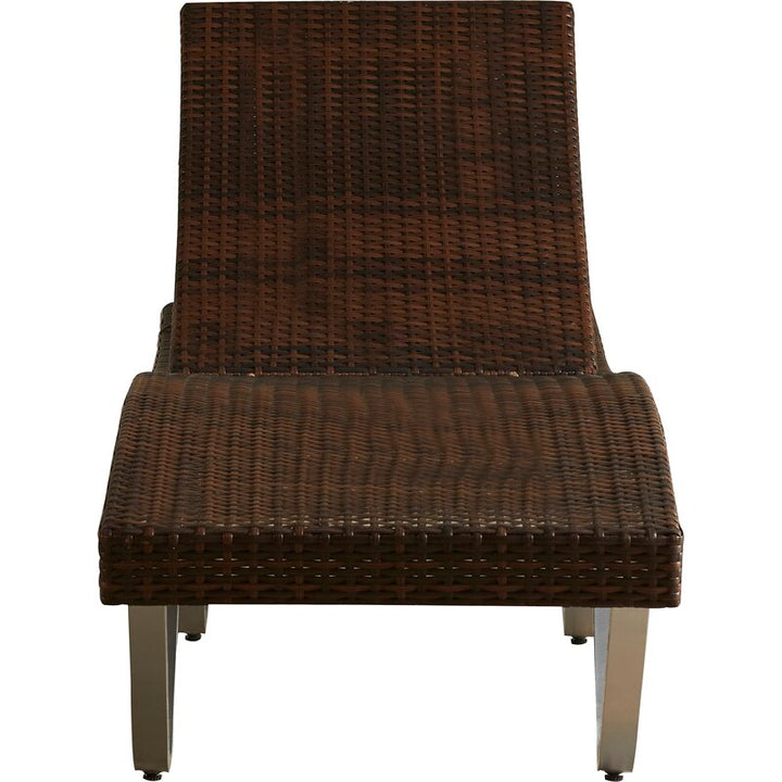 Crafter Outdoor Swimming Poolside Lounger (Brown)