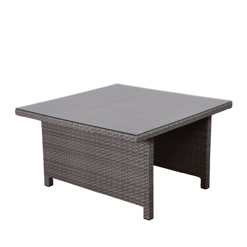Eula Outdoor Patio Dining Set 4 Stools and 1 Table (Gray)