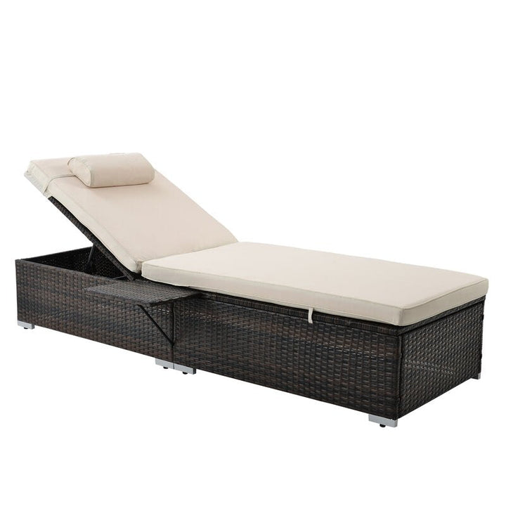 Drift Outdoor Swimming Poolside Lounger Set of 2  (Brown)