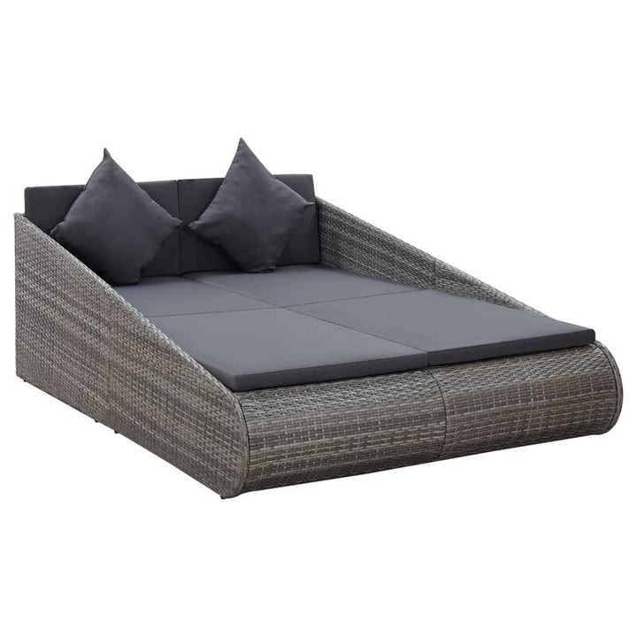 Sylvana Outdoor Poolside Sunbed With Cushion Daybed (Grey)