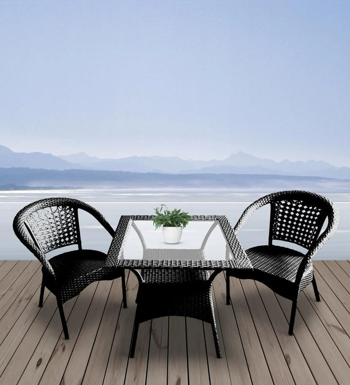 Romy Outdoor Patio Seating Set 2 Chairs and 1 Table Set