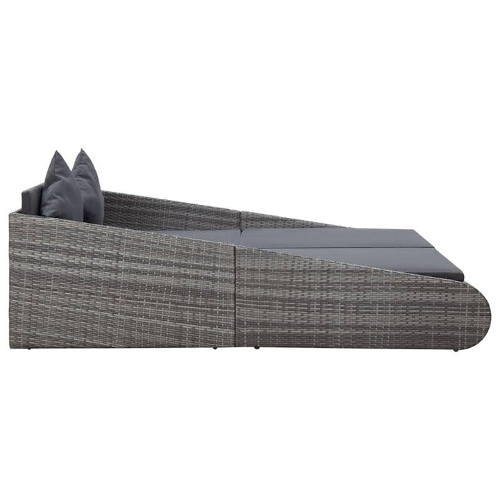 Sylvana Outdoor Poolside Sunbed With Cushion Daybed (Grey)