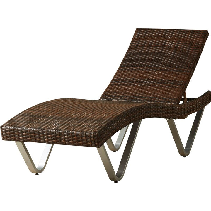 Crafter Outdoor Swimming Poolside Lounger (Brown)