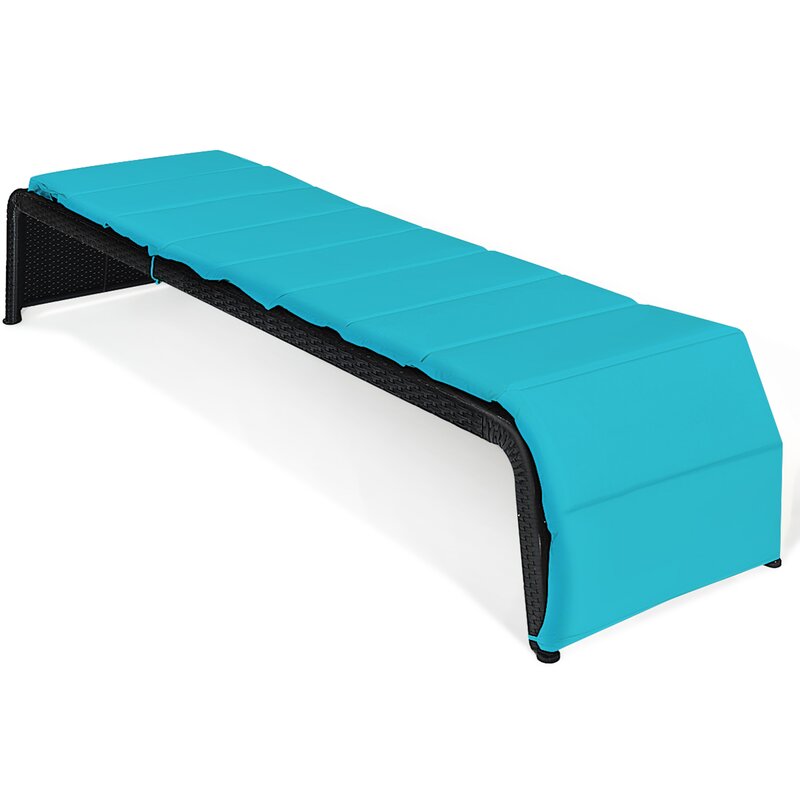 Claw Outdoor Swimming Poolside Lounger (Black)