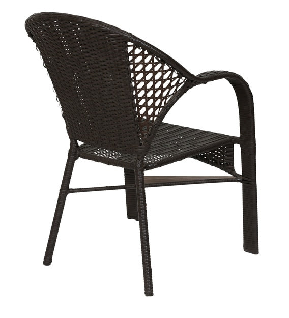 Rutu Outdoor Patio Seating Set 2 Chairs and 1 Table Set (Brown)