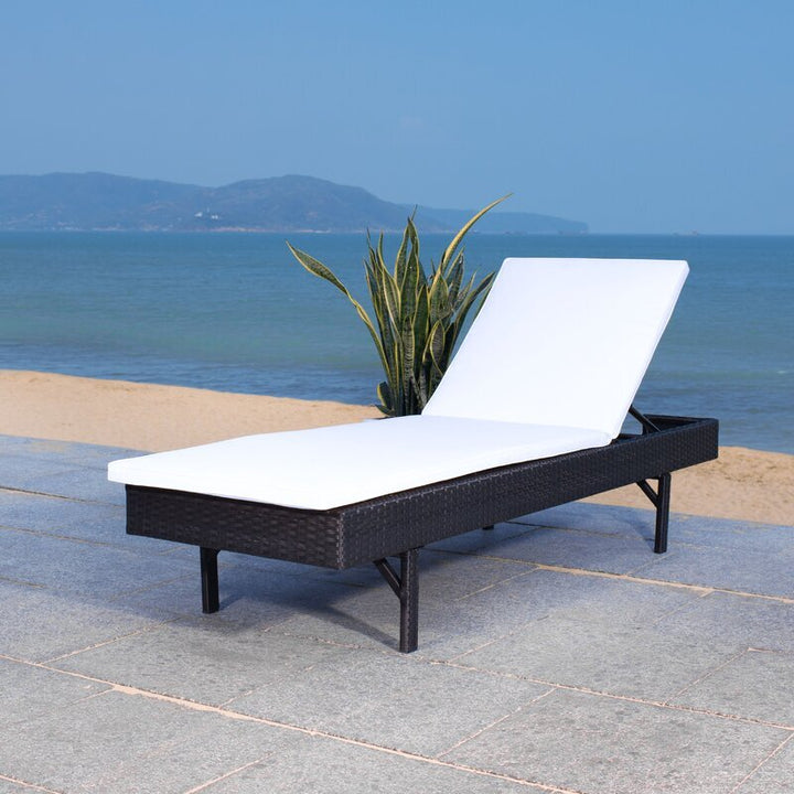 Cupid Outdoor Swimming Poolside Lounger (Black)