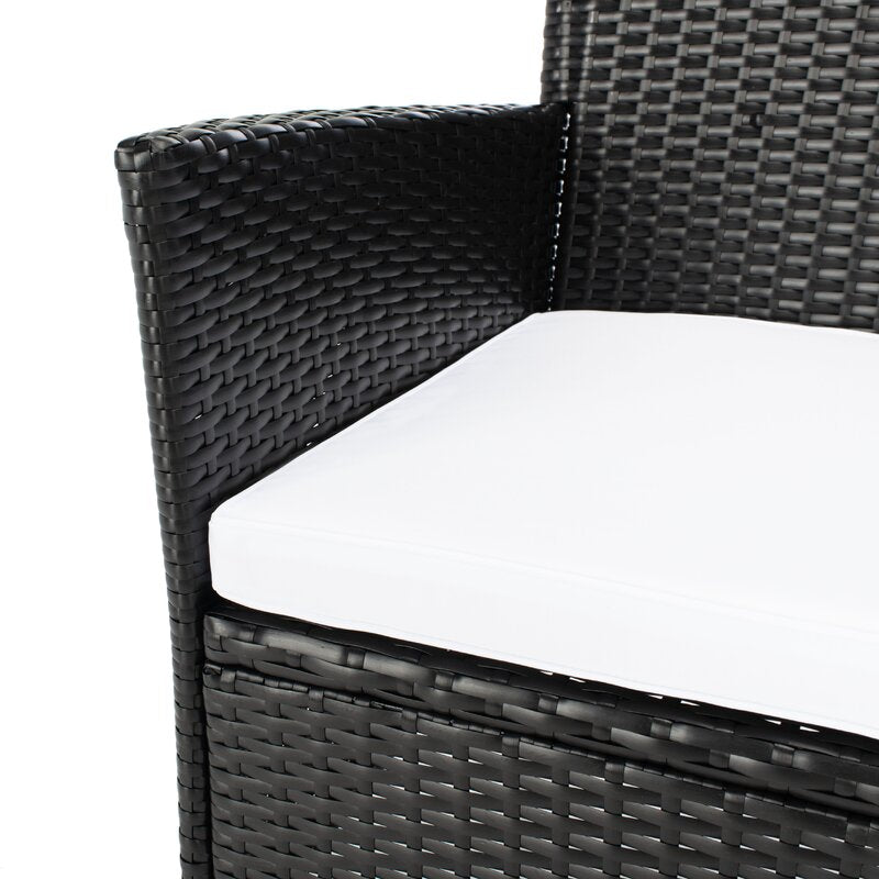 Filiberto Outdoor Patio Dining Set 8 Chairs and 1 Table (Black)