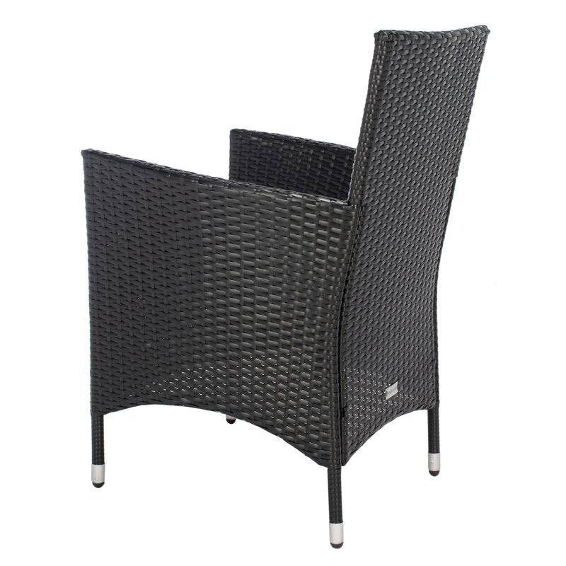 Filiberto Outdoor Patio Dining Set 8 Chairs and 1 Table (Black)