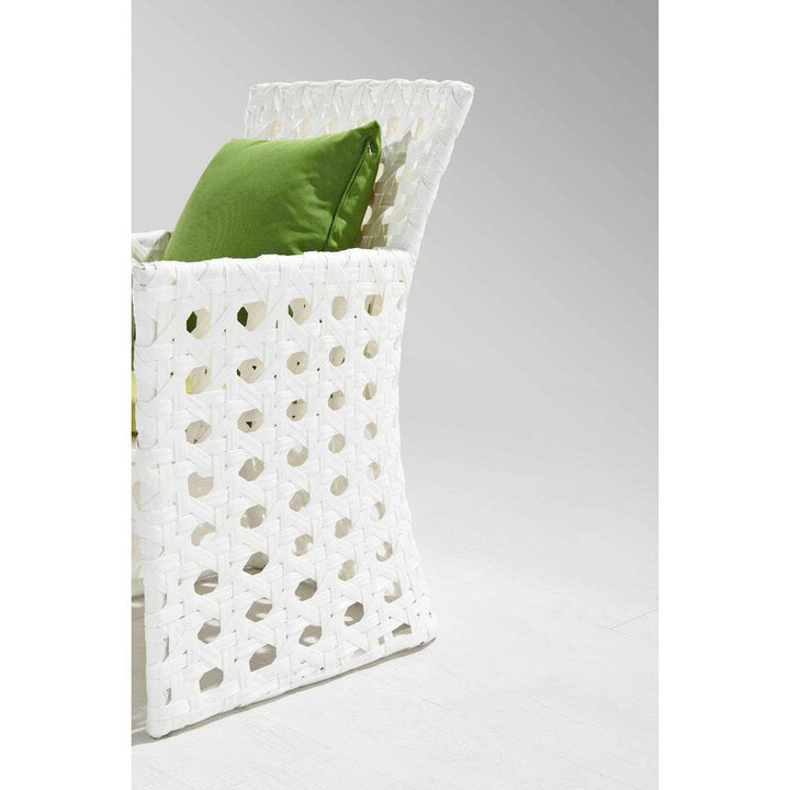 Germano Outdoor Patio Dining Set 6 Chairs and 1 Table (White)