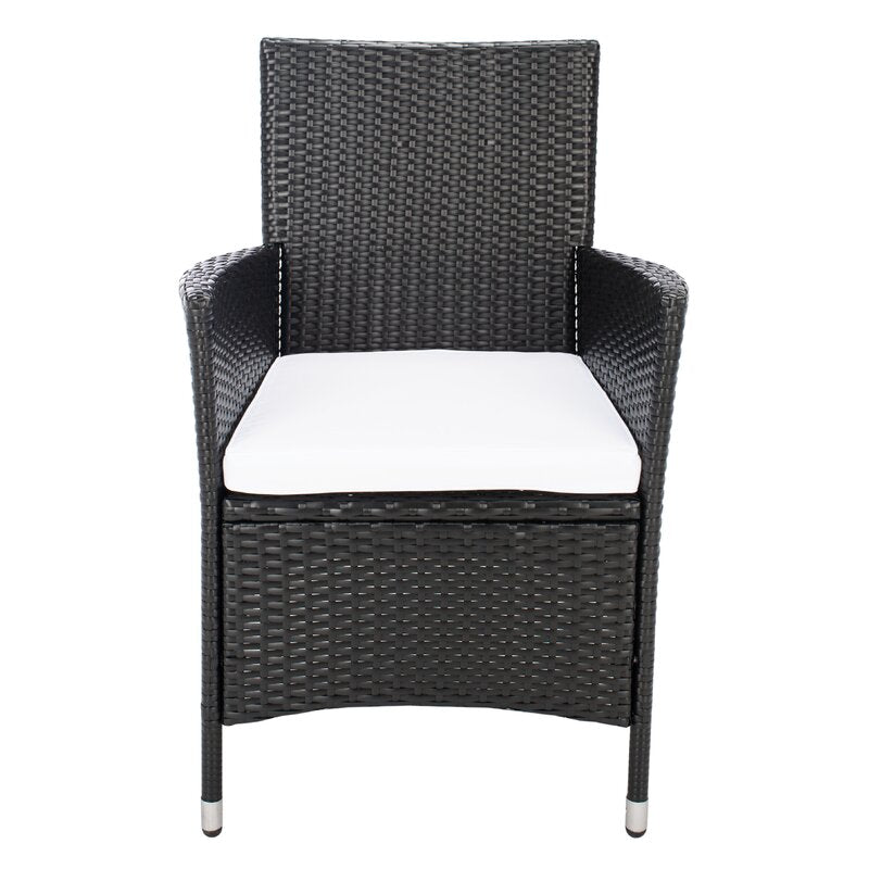 Filiberto Outdoor Patio Dining Set 8 Chairs and 1 Table (Black)