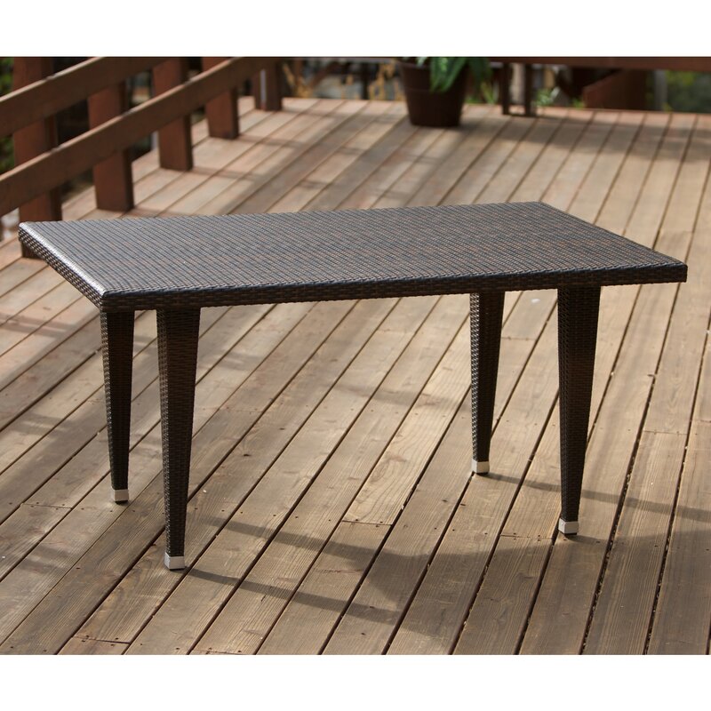 Michele Outdoor Patio Dining Set 6 Chairs and 1 Table (Brown)