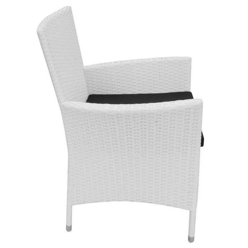 Rinaldo Outdoor Patio Dining Set 8 Chairs and 1 Table (White)
