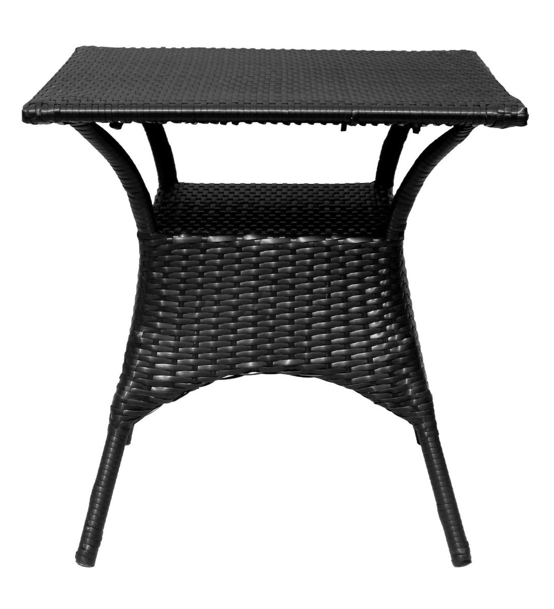 Trudy Outdoor Patio Seating Set 2 Chairs and 1 Table Set (Black)