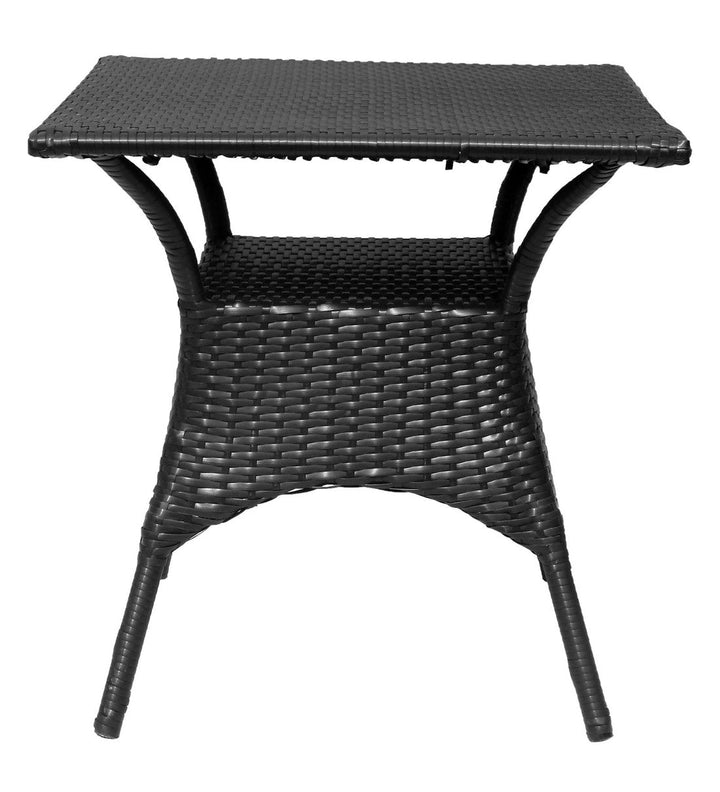 Labon Outdoor Patio Seating Set 4 Chairs and 1 Table Set (Black)