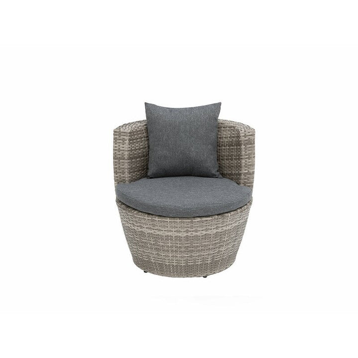 Tisca Outdoor Patio Seating Set 2 Chairs and 1 Table Set (Seashell)