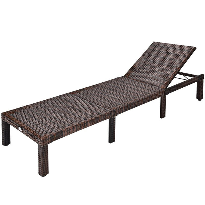 Elite Outdoor Swimming Poolside Lounger (Dark Brown)