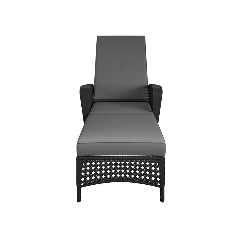 Atto Outdoor Swimming Poolside Lounger (Black)